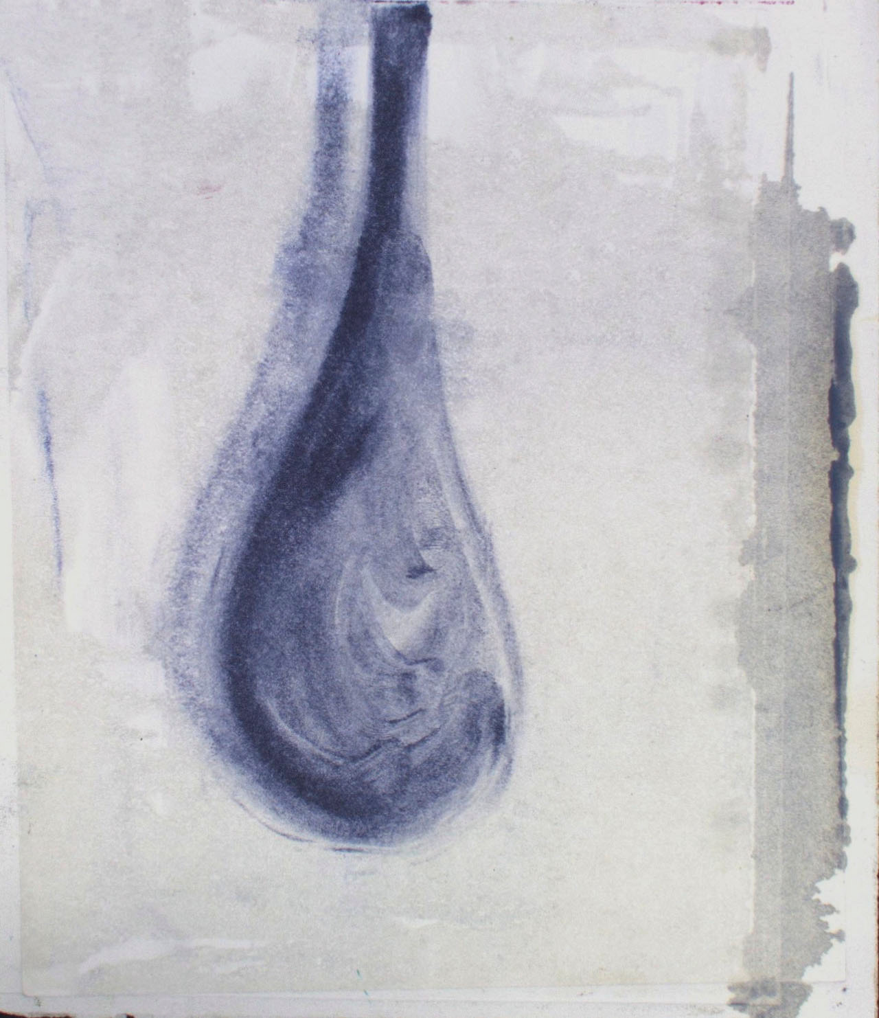 "Hopeful" 8x12in Monoprint 