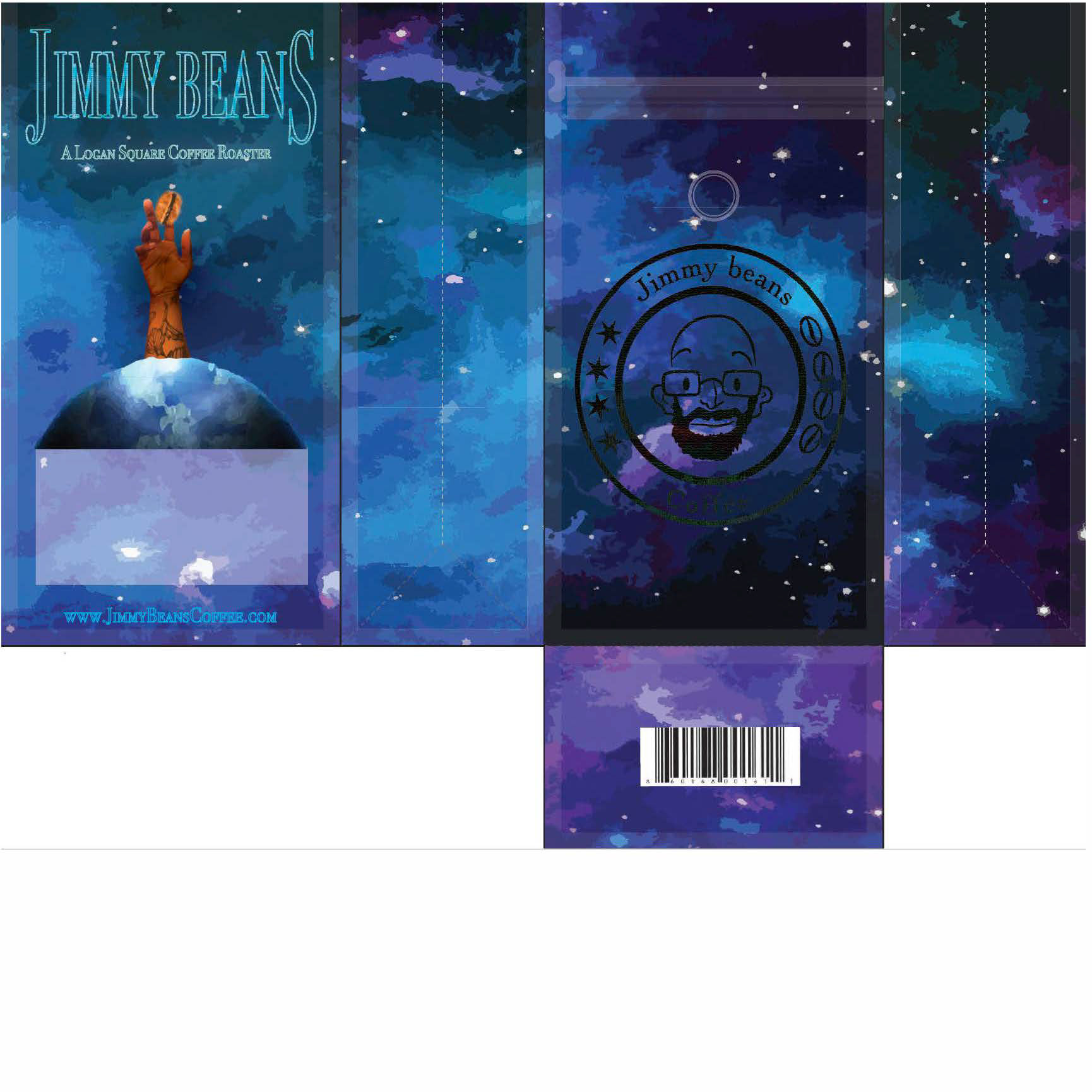 Coffee Bags for Jimmy Beans coffee 