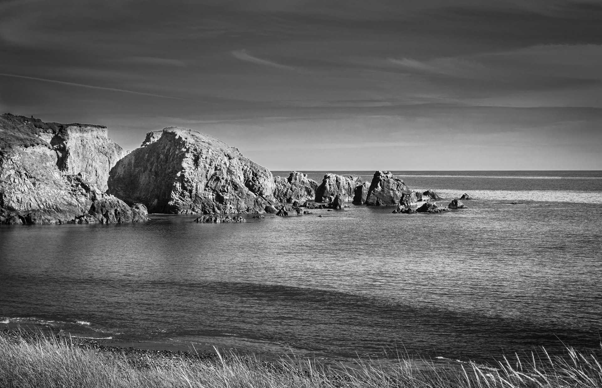 Falaises de Bonmahon, Waterford, Irlande