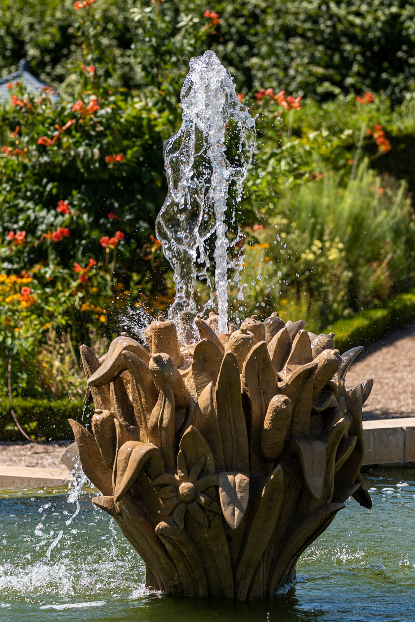 Fontaine - Jardins - Château de Villandry