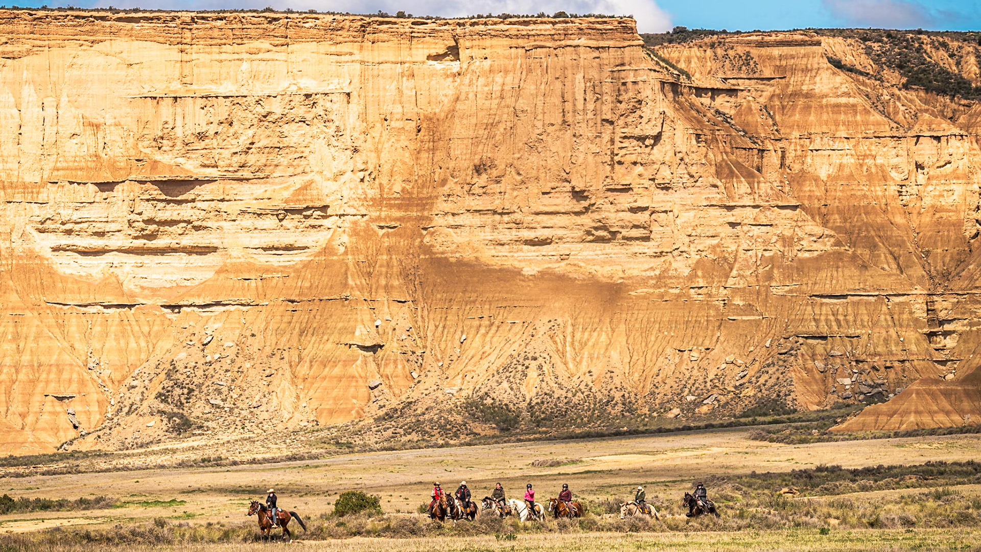 Road Trip désert des Bardenas (Espagne) - Cavaliers dans le désert des Bardenas