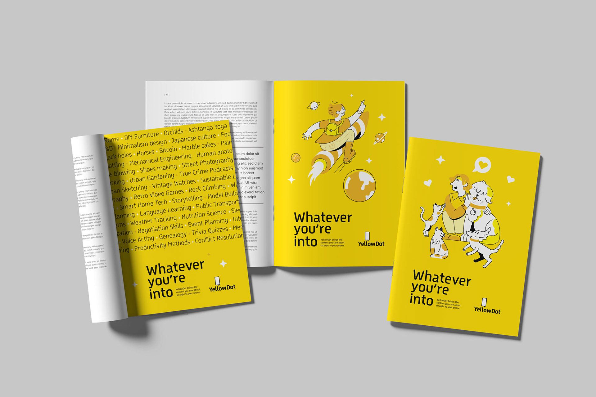 עיצוב פרינט ומגזין למותג טכנולוגי