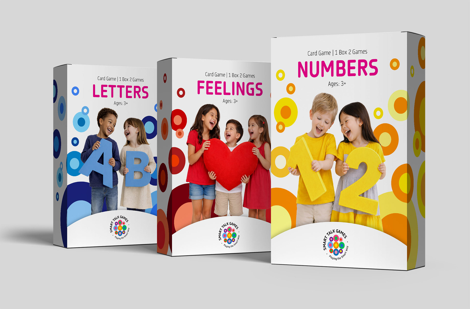 יצוב אריזות למשחקי קלפים חינוכיים לילדים