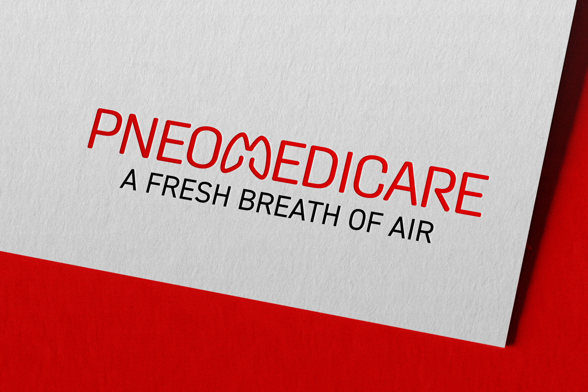 לוגו Pneumedicare עם סלוגן A Fresh Breath of Air