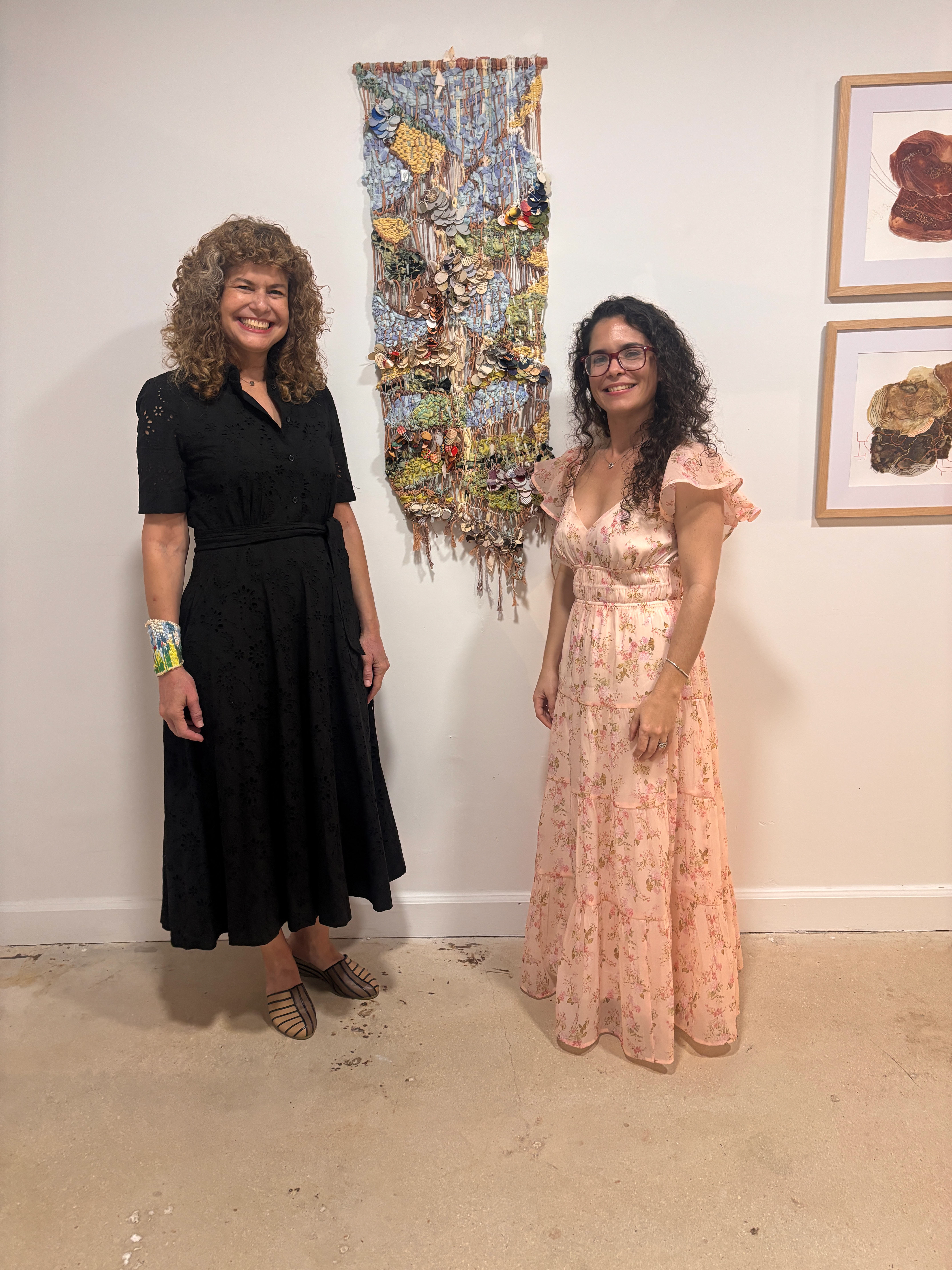 With curator Shirley Moreira.