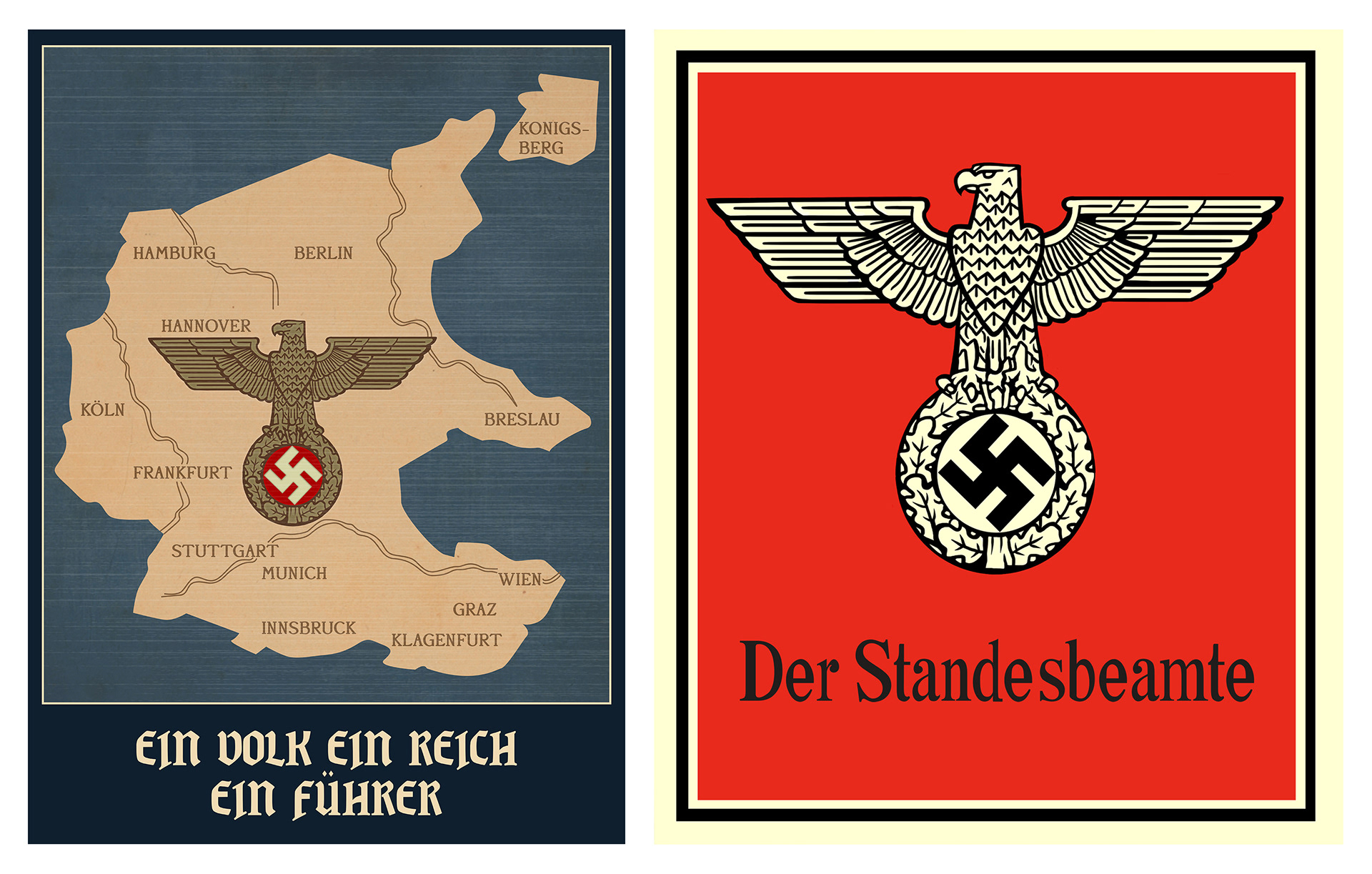 Propaganga posters replicas.