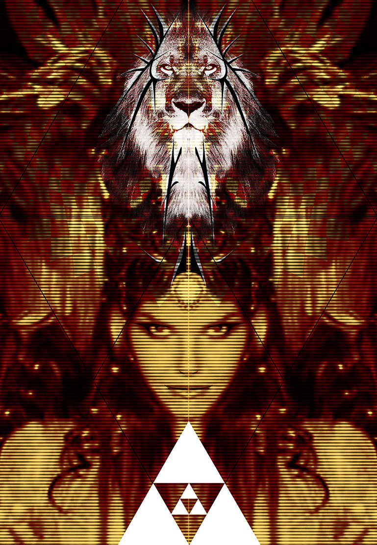 Totem – Ode to Melodia. From the series “Primal Modern”. Photography, digital art. 19 x 13 in.