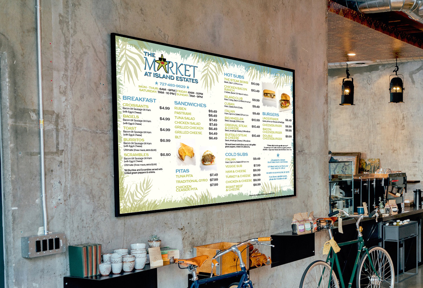 Menu Sign