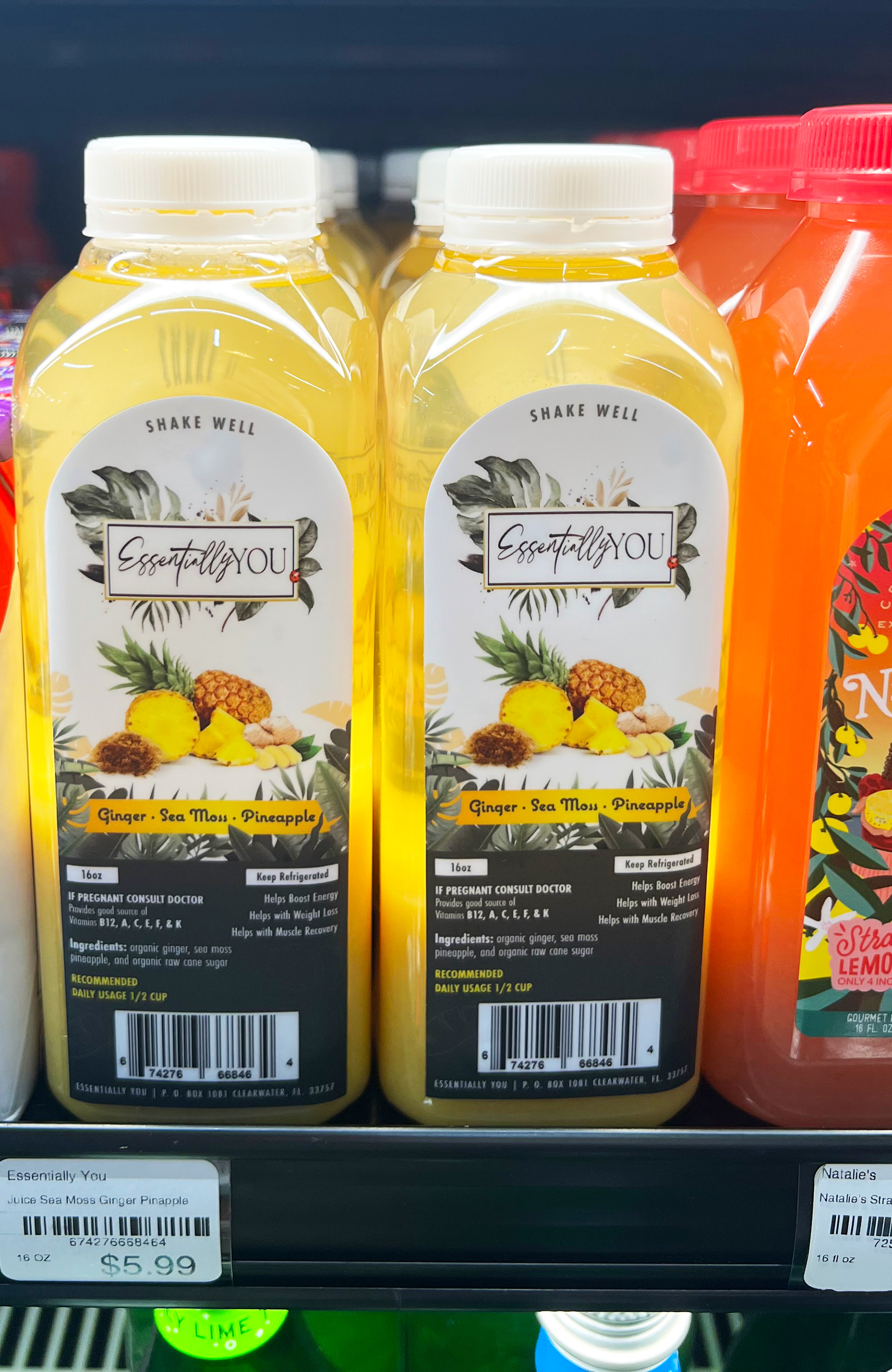 Product Label featured in Grocery store.