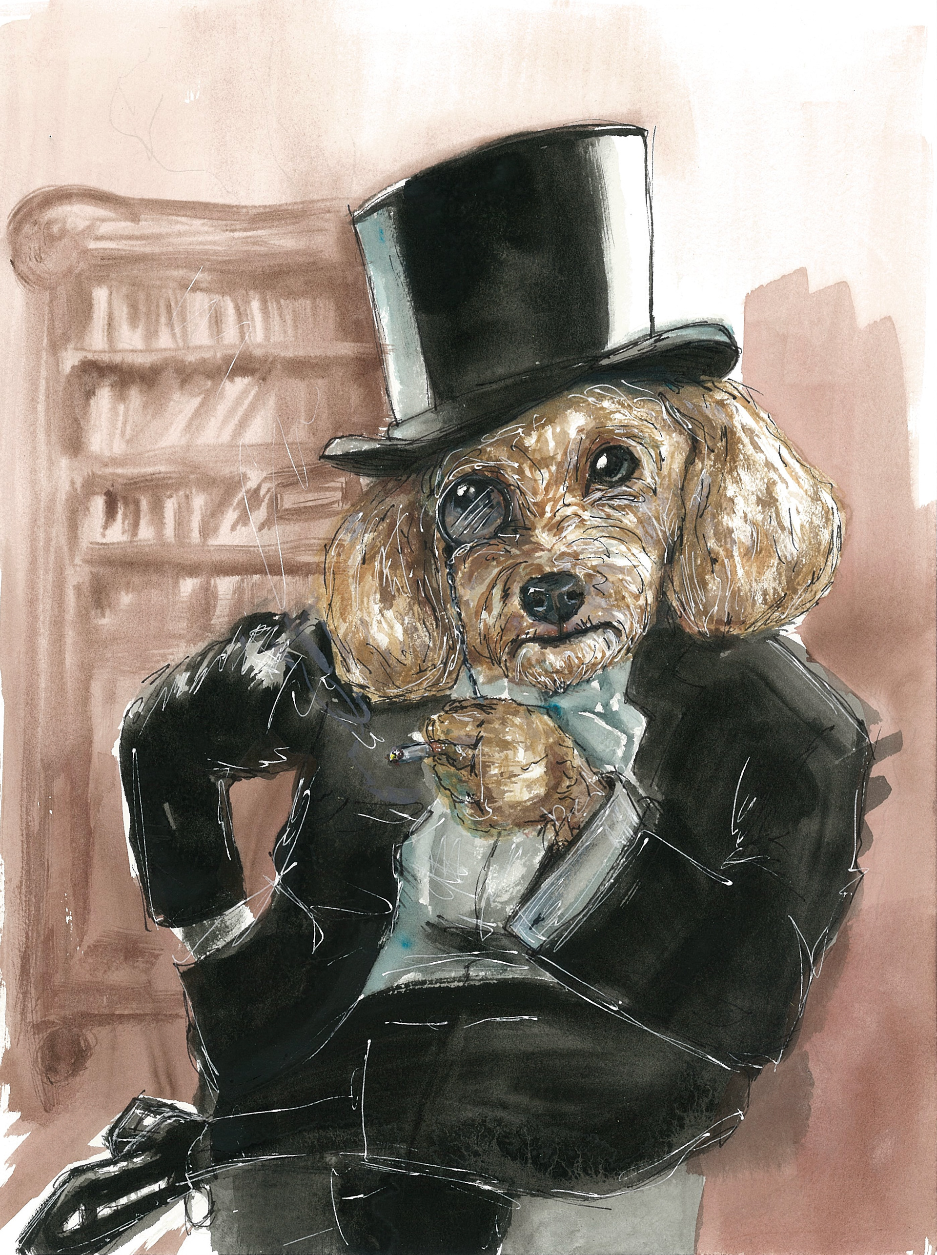 "Dandy Diva" 2024 24x32cm (Sold)