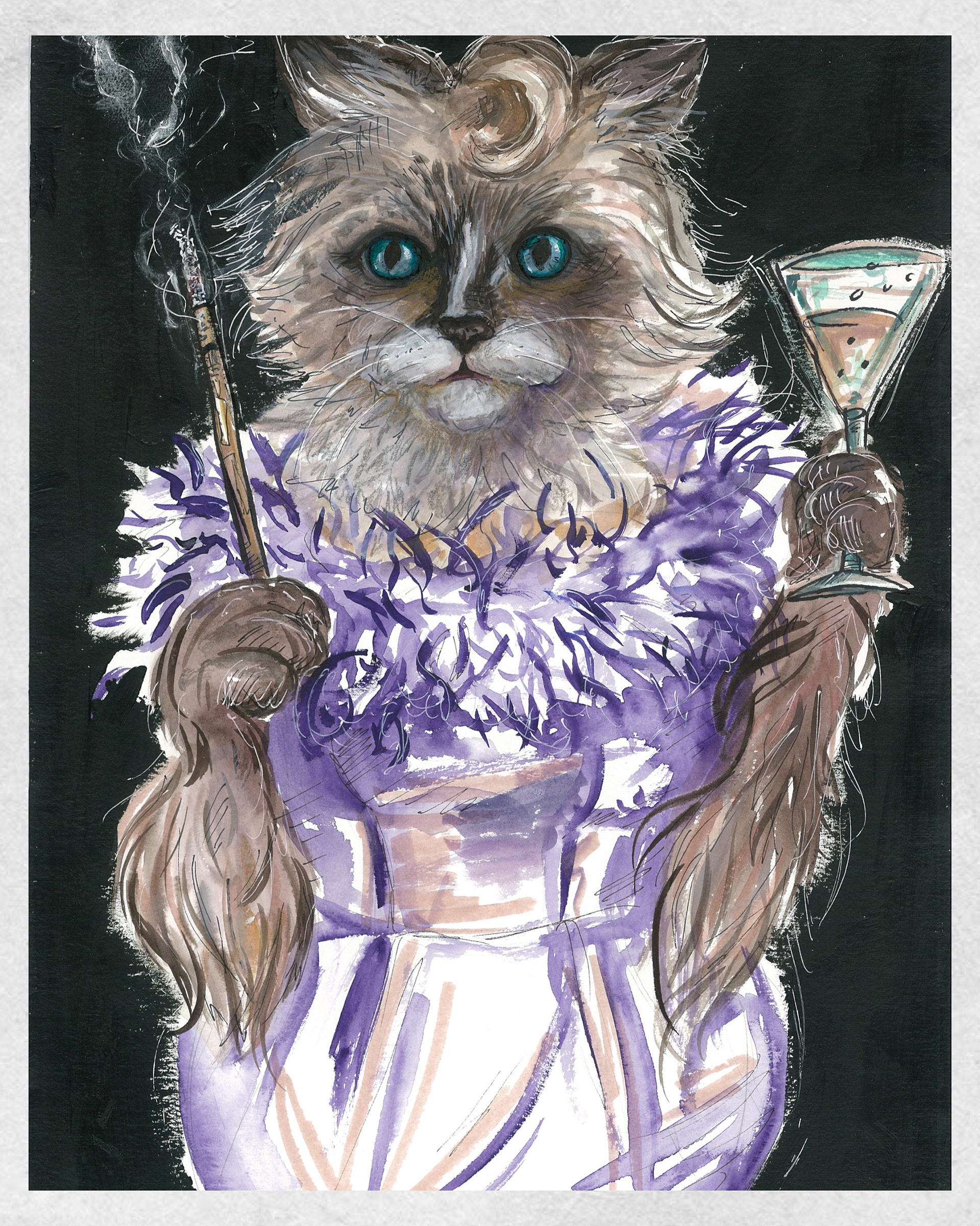 "Chloe" 2024, 29x42cm