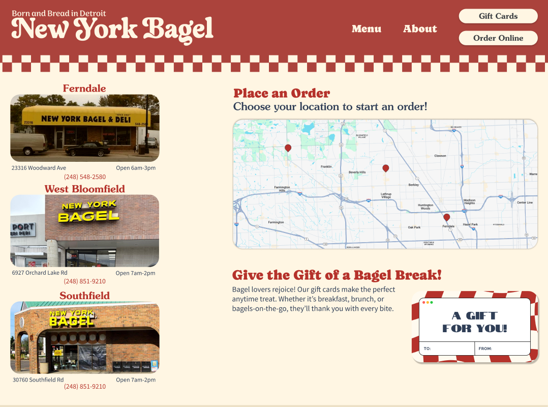 Online Order Page