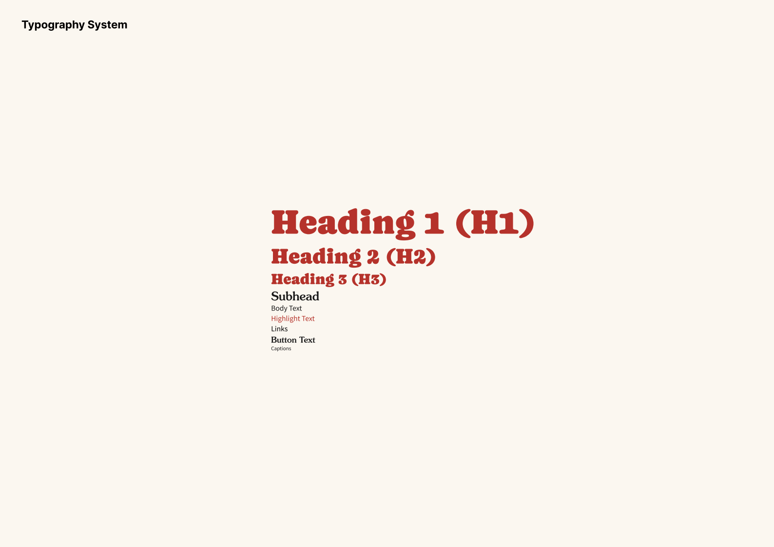 Typographic System 