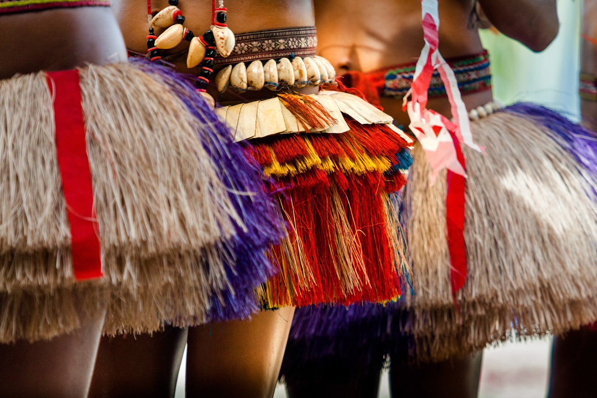 Welcome ceremony at Kitava Island, Trobriand Group, Papua New Guinea