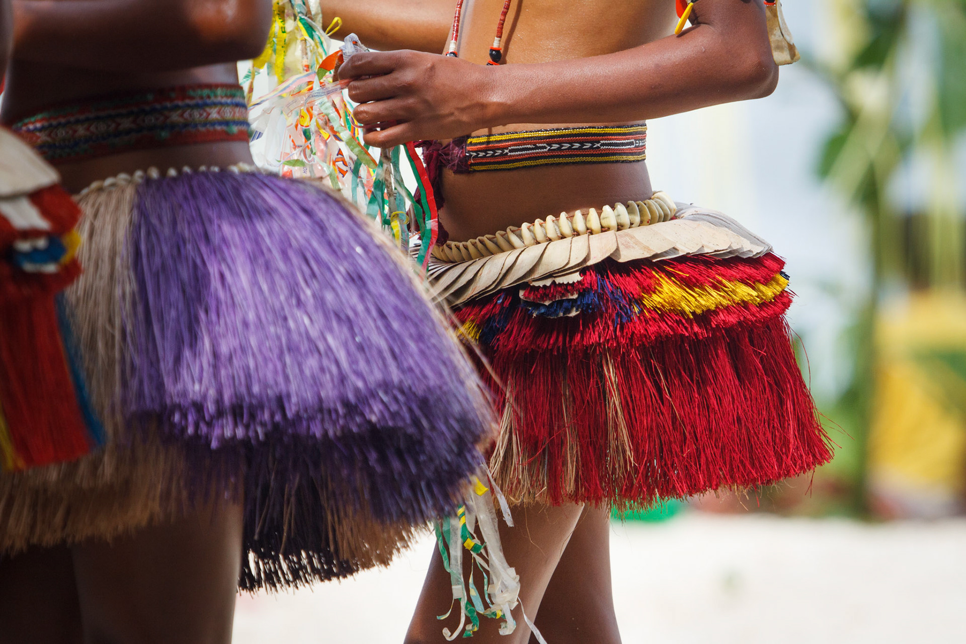 Welcome ceremony at Kitava Island, Trobriand Group, Papua New Guinea