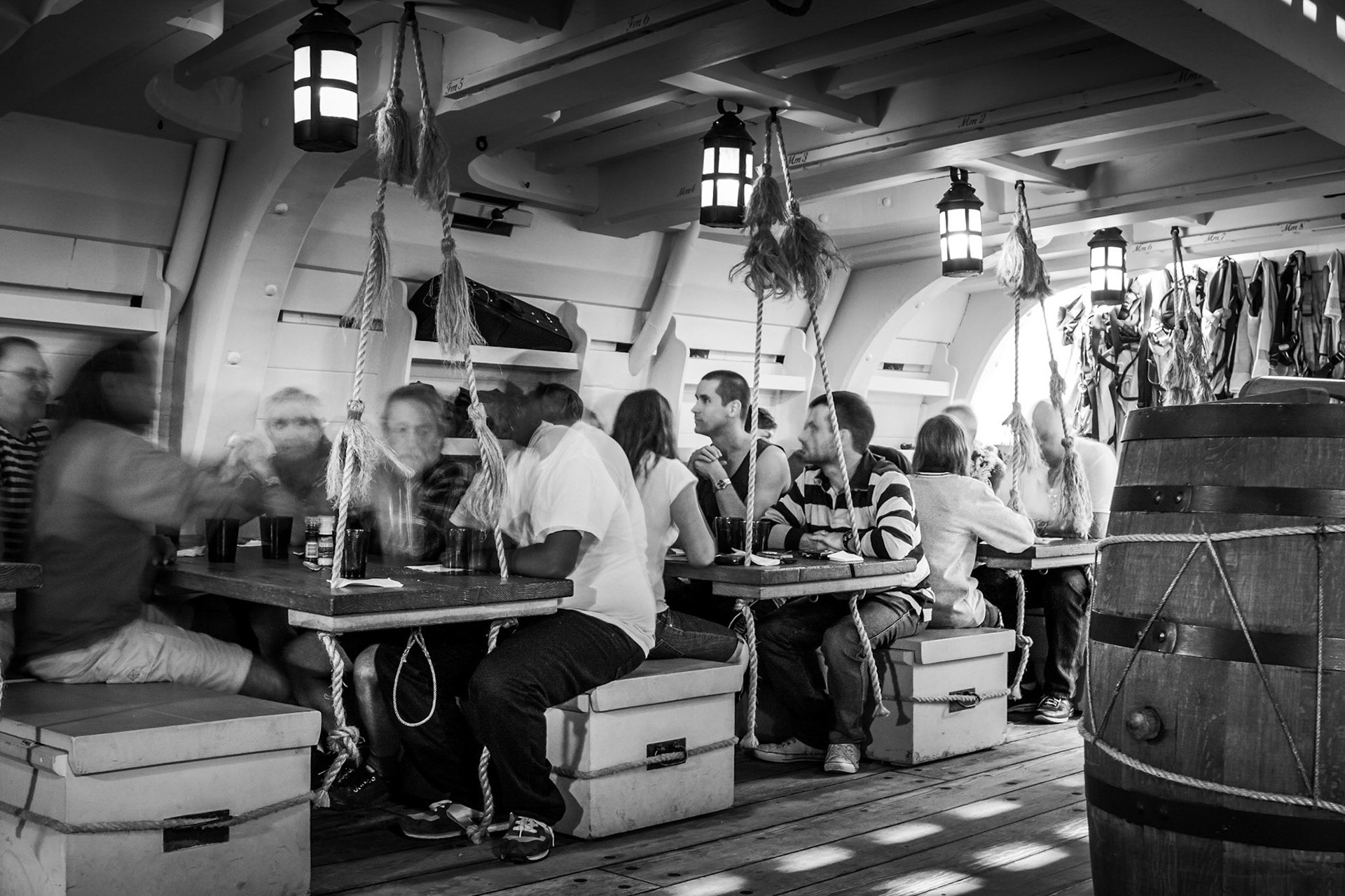 Below decks on HMB Endeavour