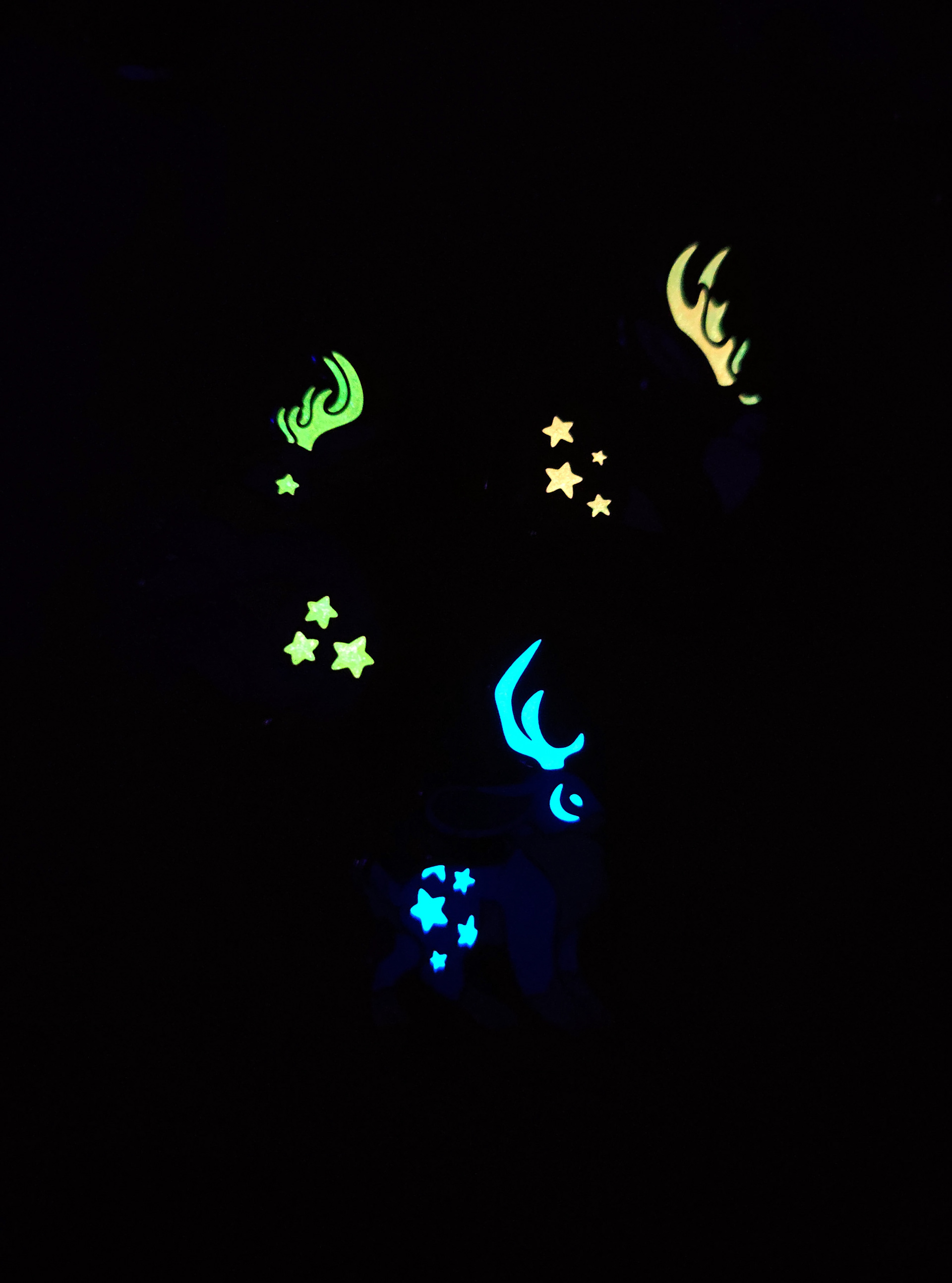 Lunar Jackalope Glow in the Dark Set