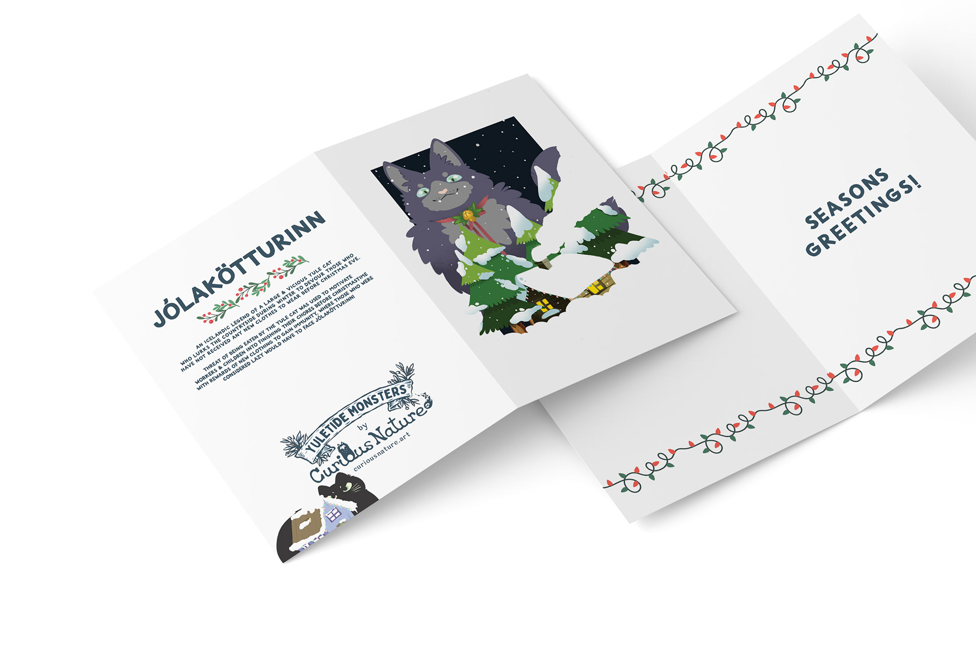 Yule Cat: Holiday Greeting Card