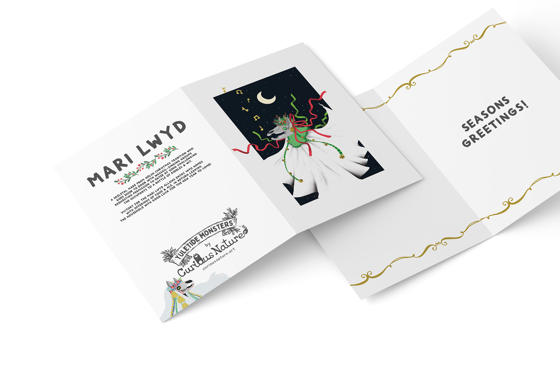 Mari Lwyd: Holiday Greeting Card