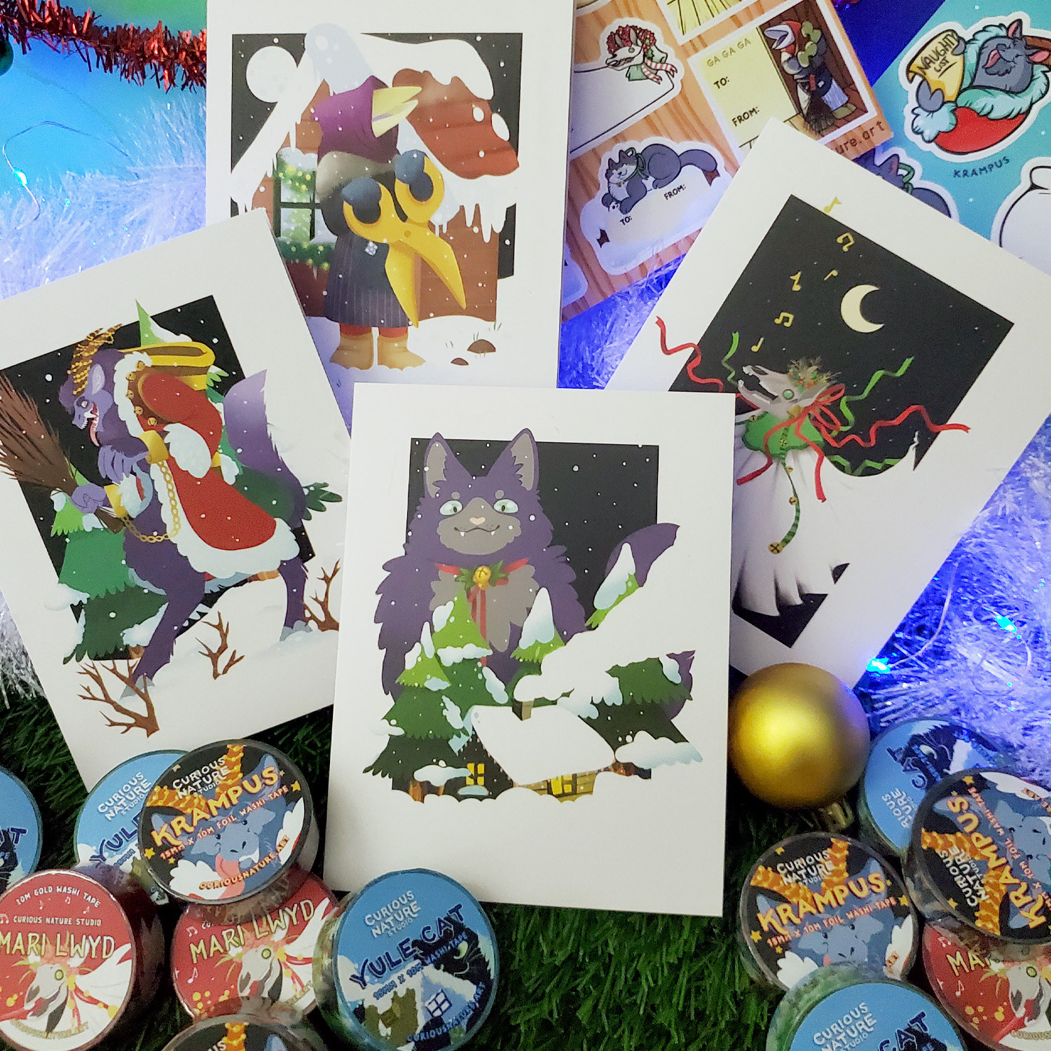 Yuletide Monsters: Stationery Set