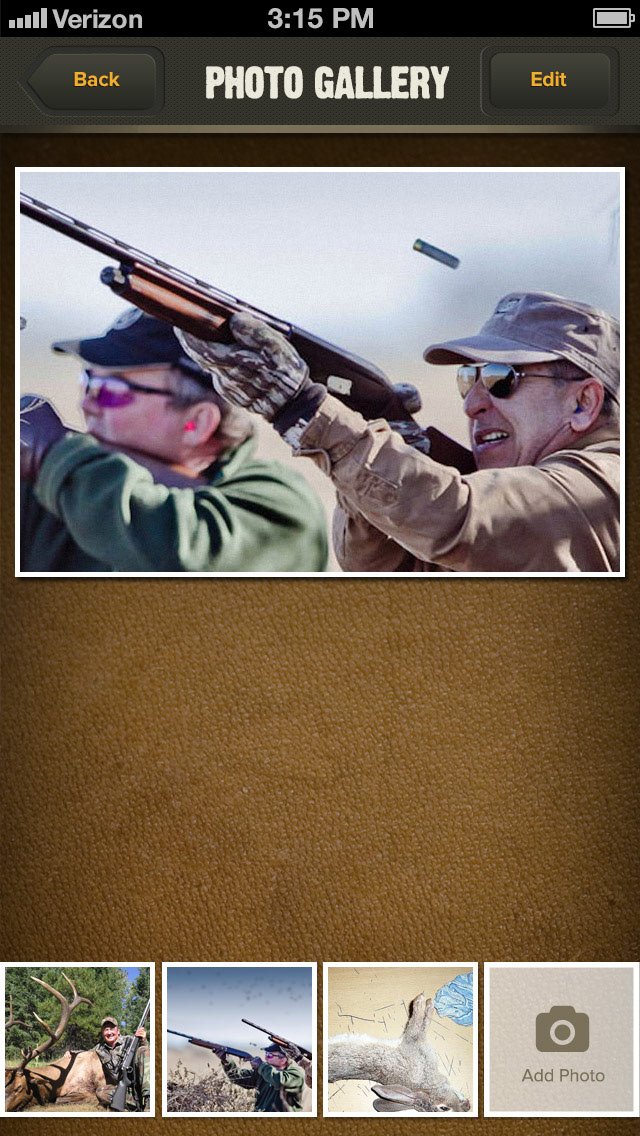Photo selection view