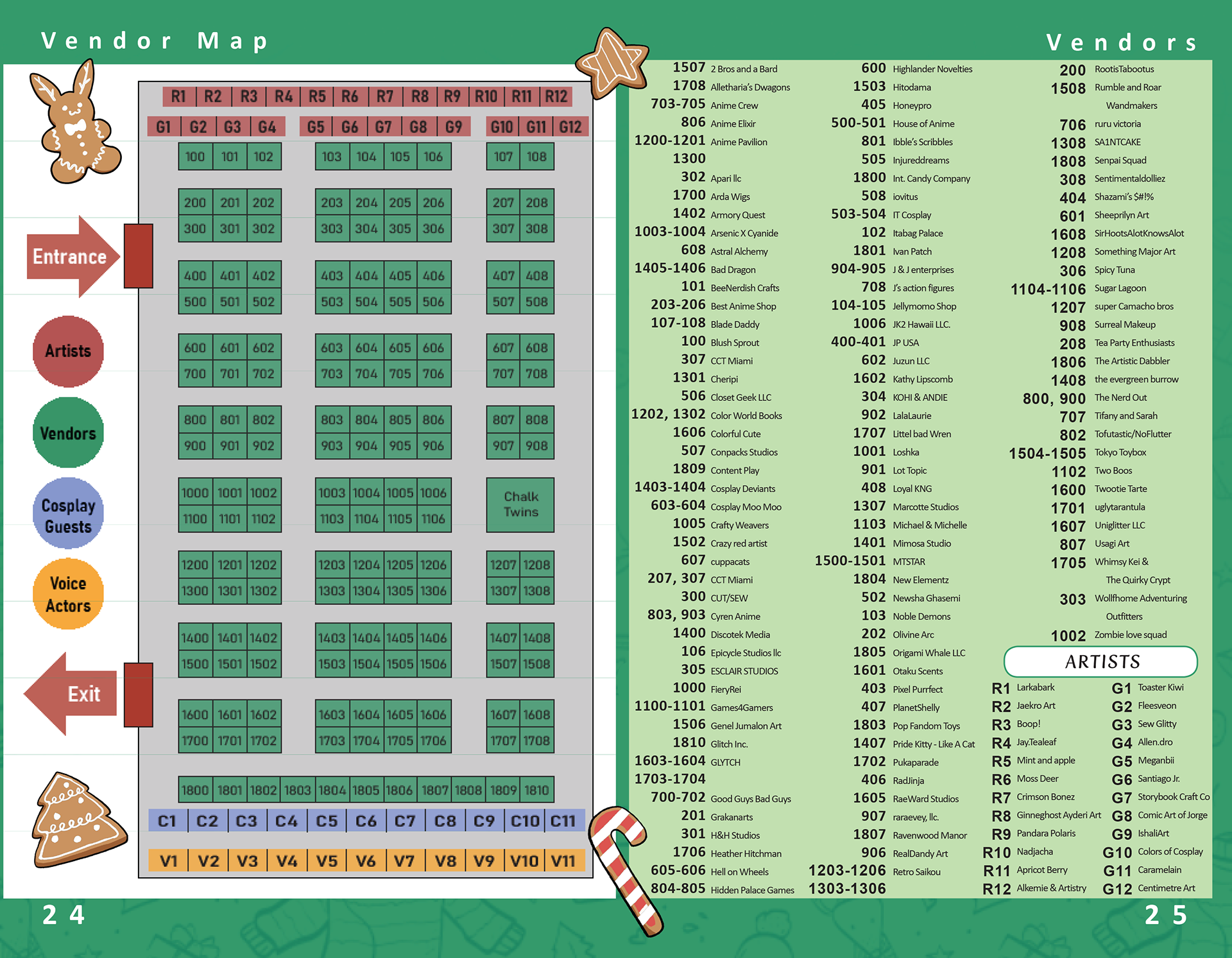 A page from the convention booklet (see all below)