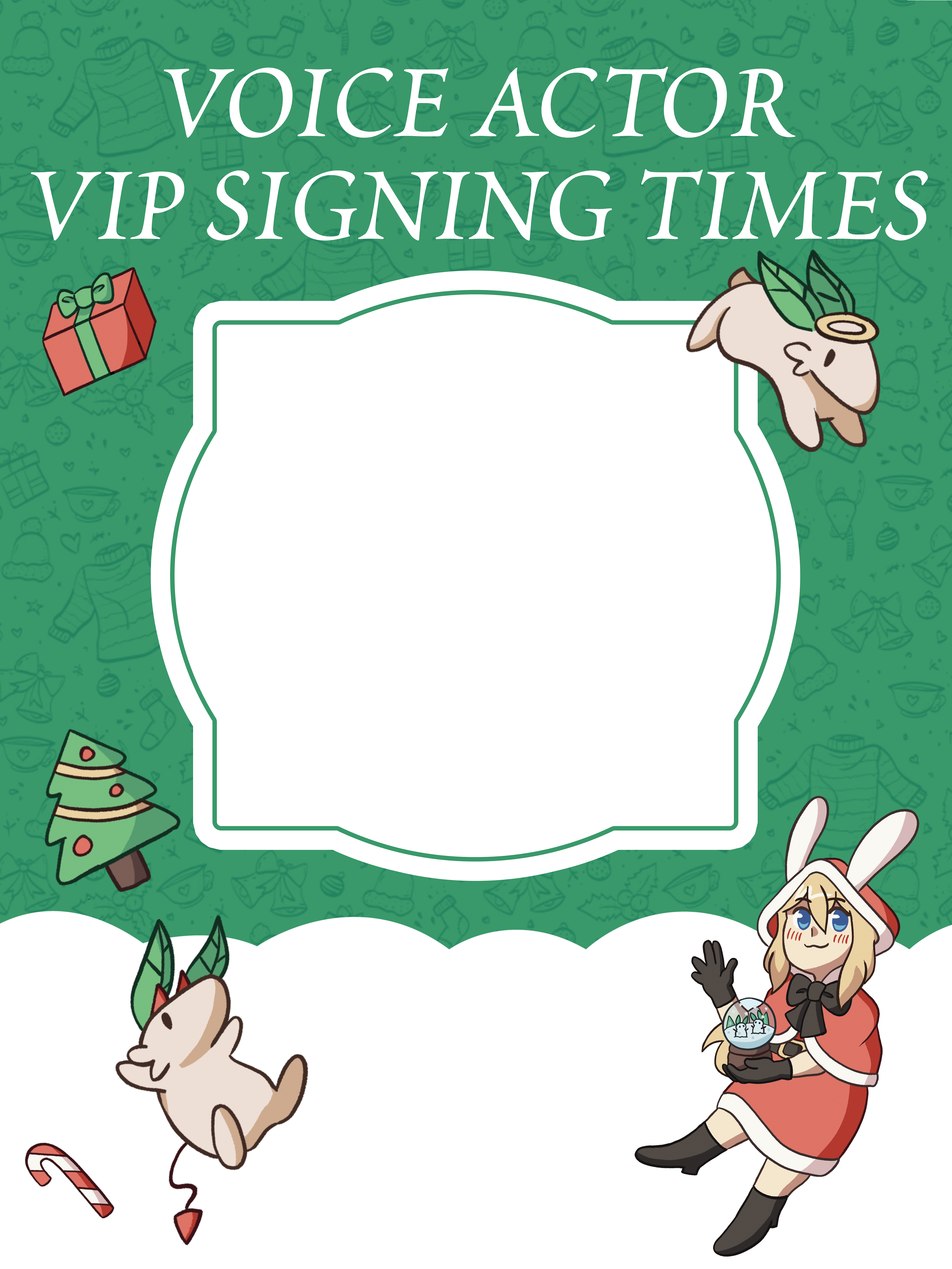 Room Boards 18"x22" printed and placed in front of every event room