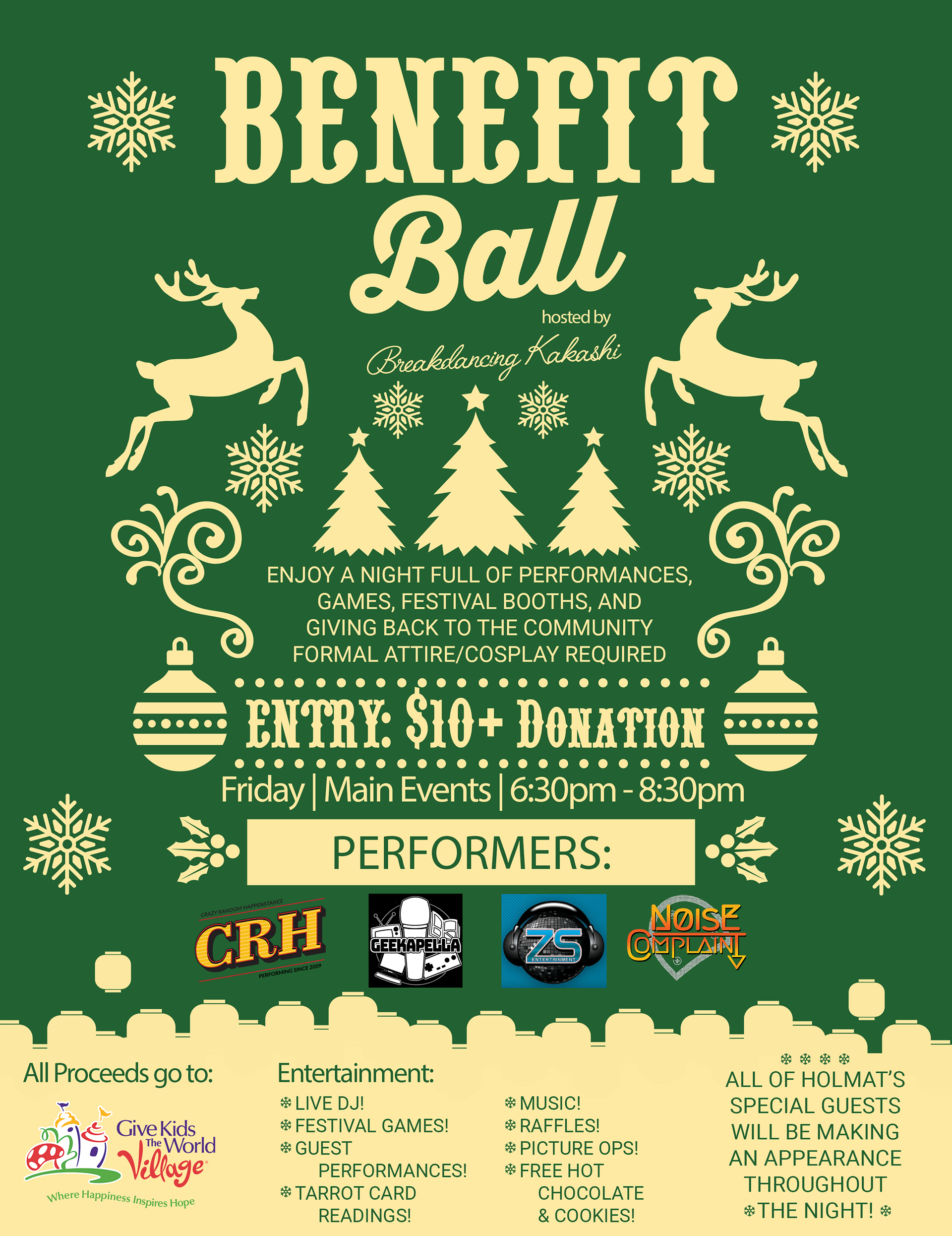 Flier used to advertise Main Event (used in con guide, and on social media)