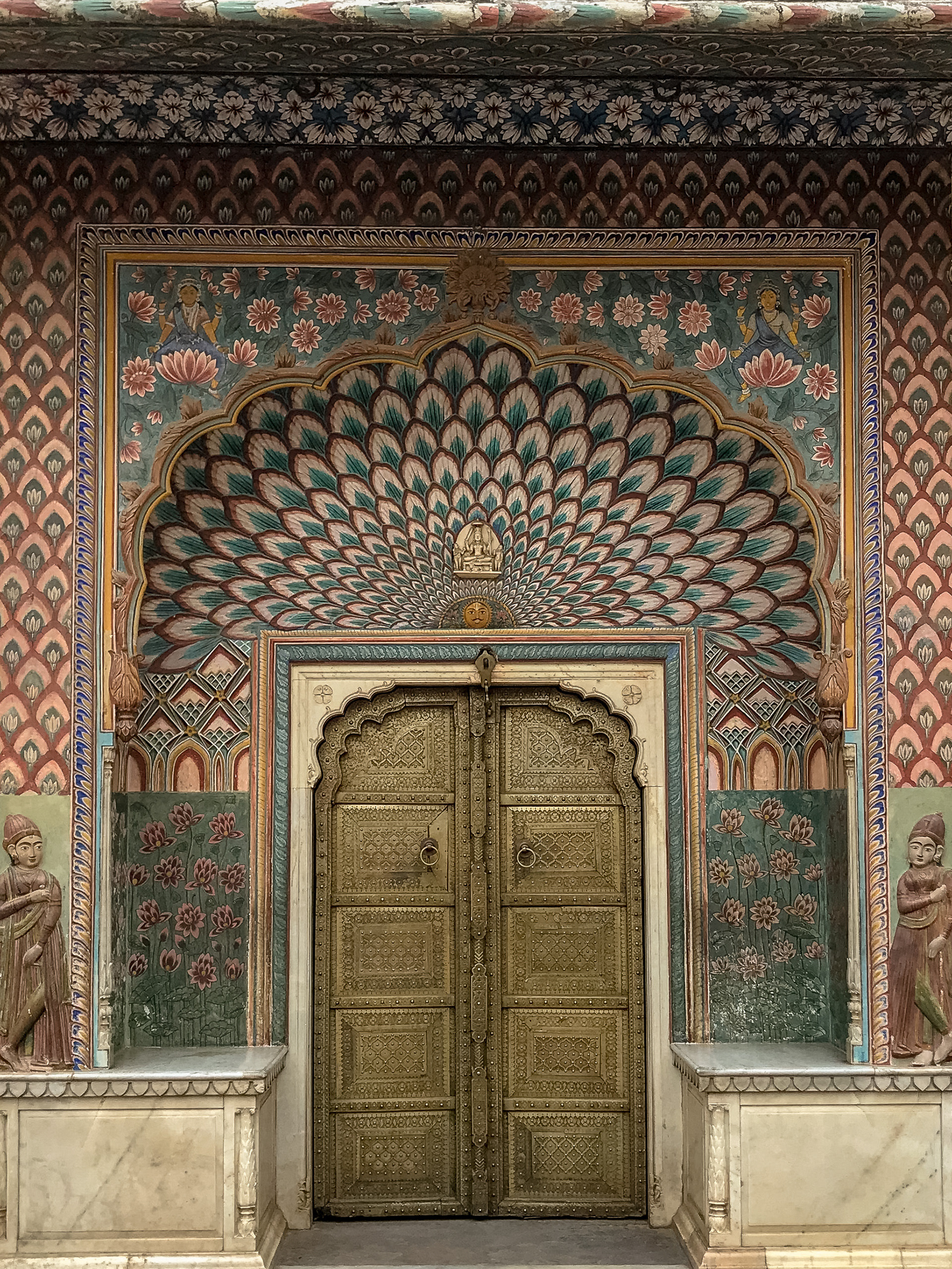 Pretty Gates : The Lotus Gate, City Palace.