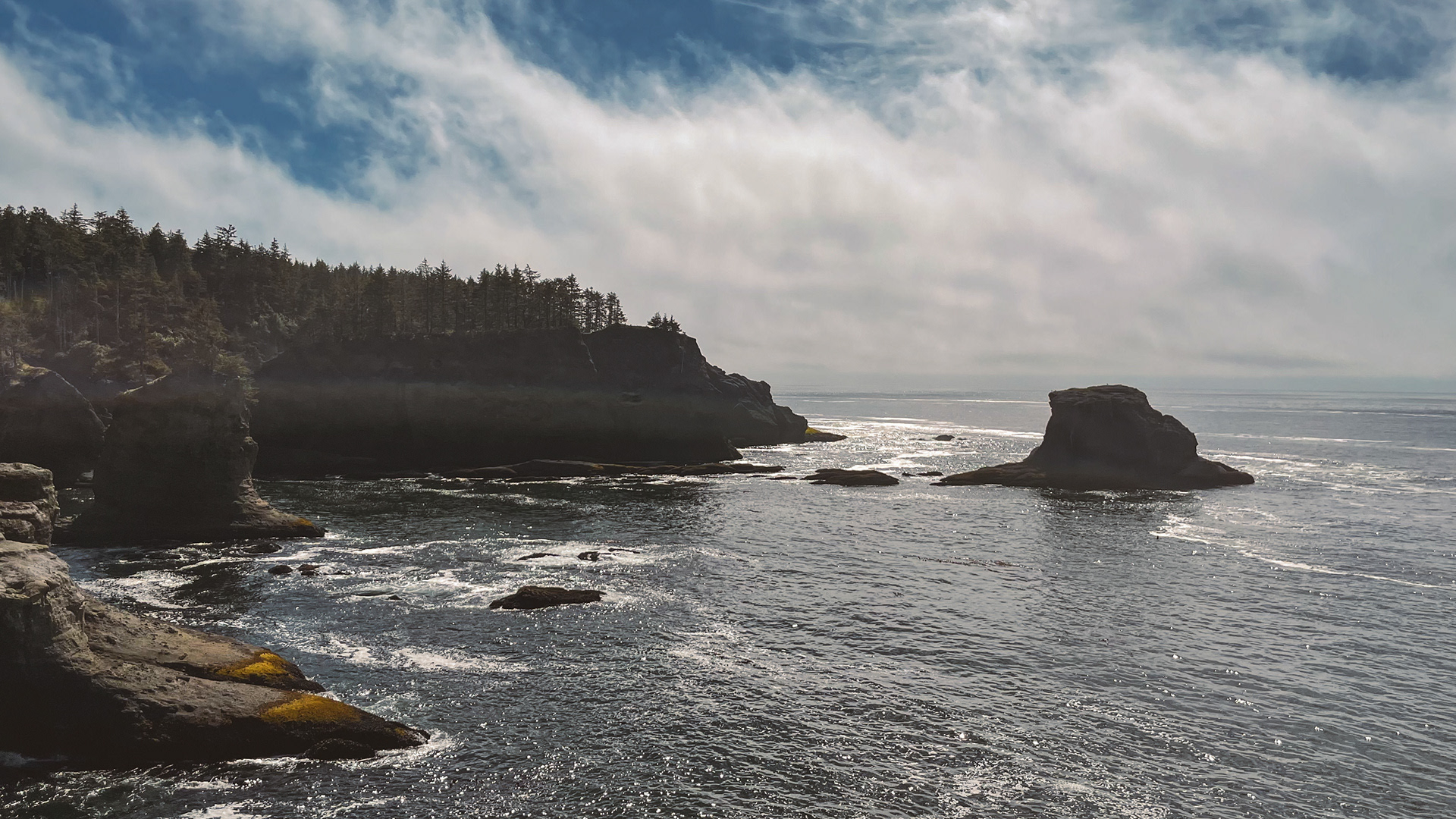 The whispering waves of the Pacific Ocean, August 2023, Washington.