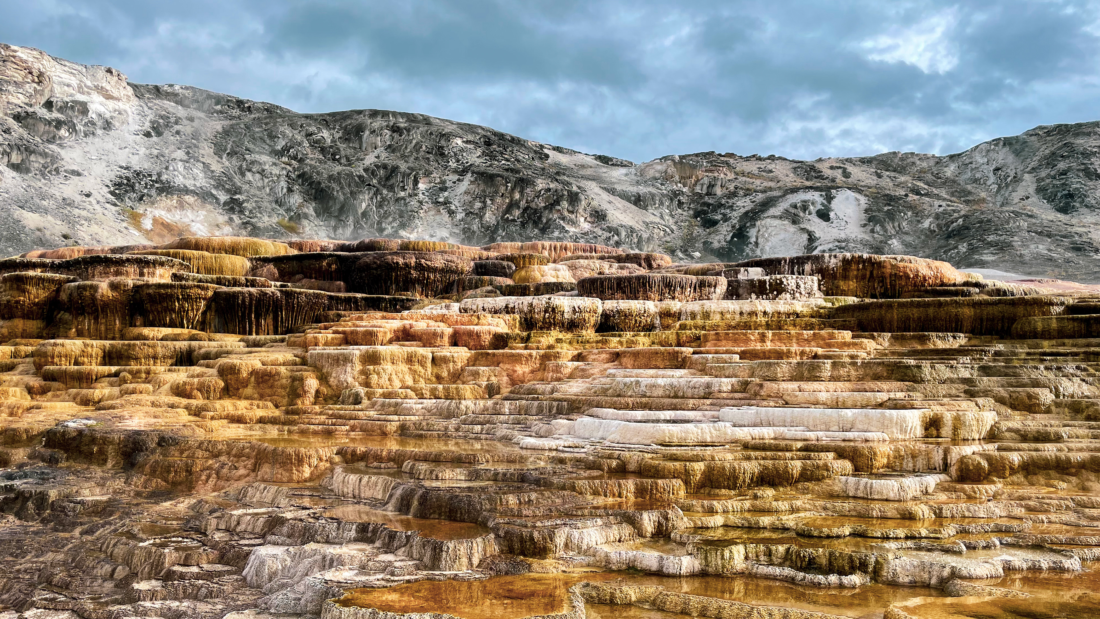 Mammoth hot springs, September 2023, Yellowstone NP.