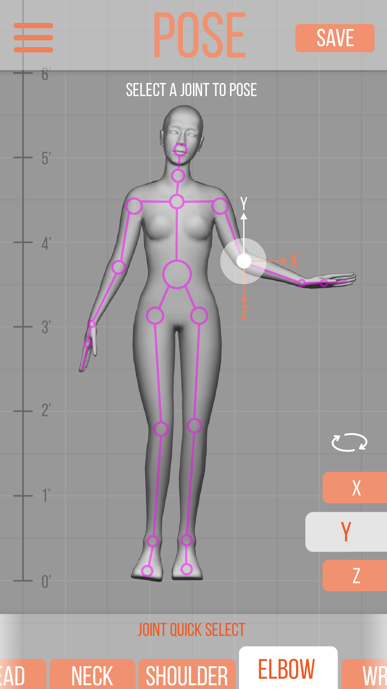 Pose page