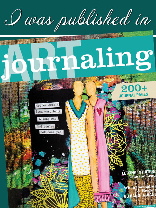 Colorful and inspiring cover image of the Spring 2024 issue of Art Journaling magazine, in which Stephanie Fielden's article and journal art were published.