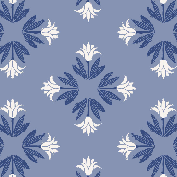 Tulip Block Print