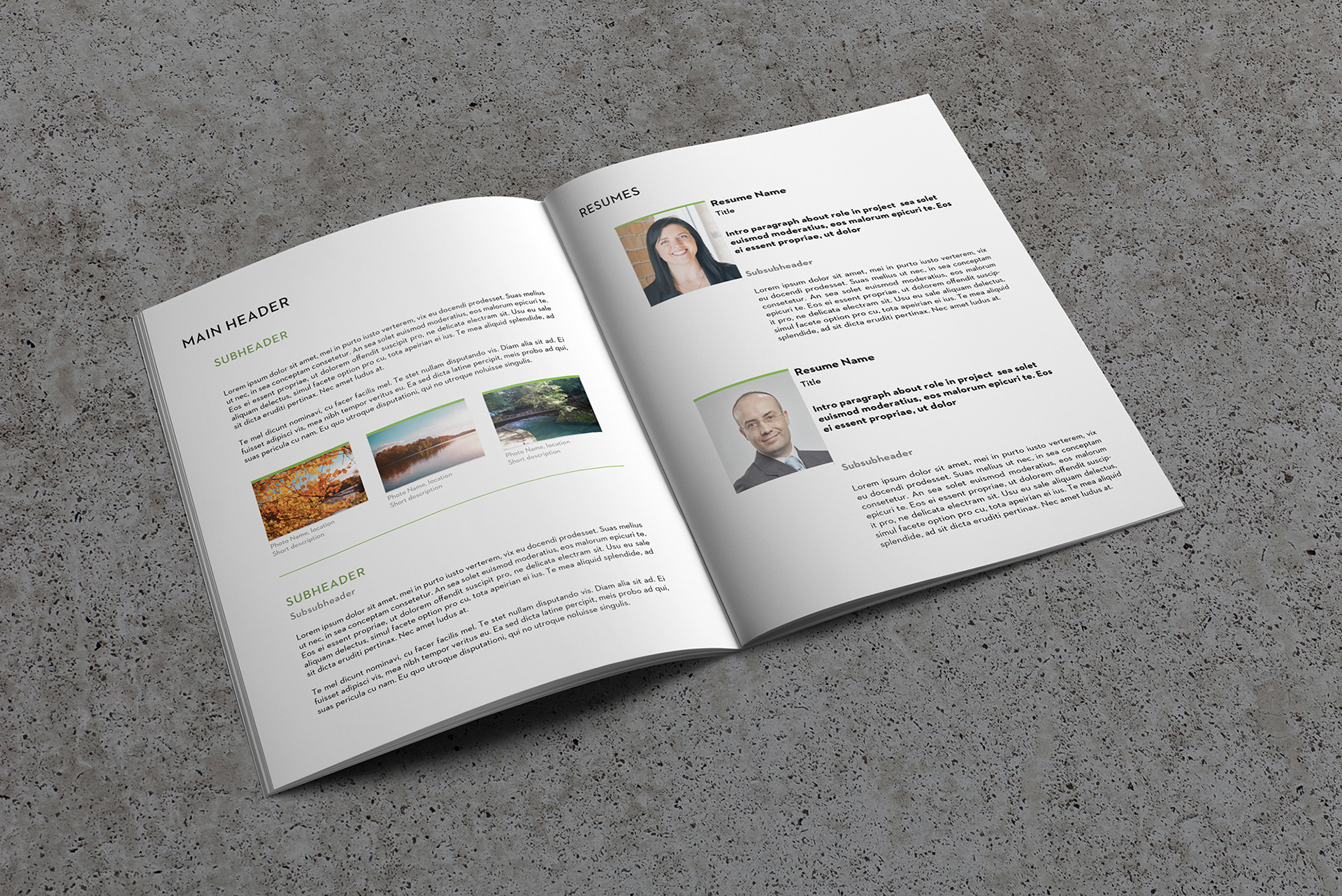 Proposal Design | General Info & Resumes