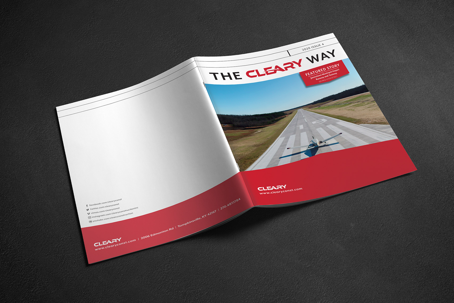 Quarterly 28-pg newsletter | Cleary Construction, KY