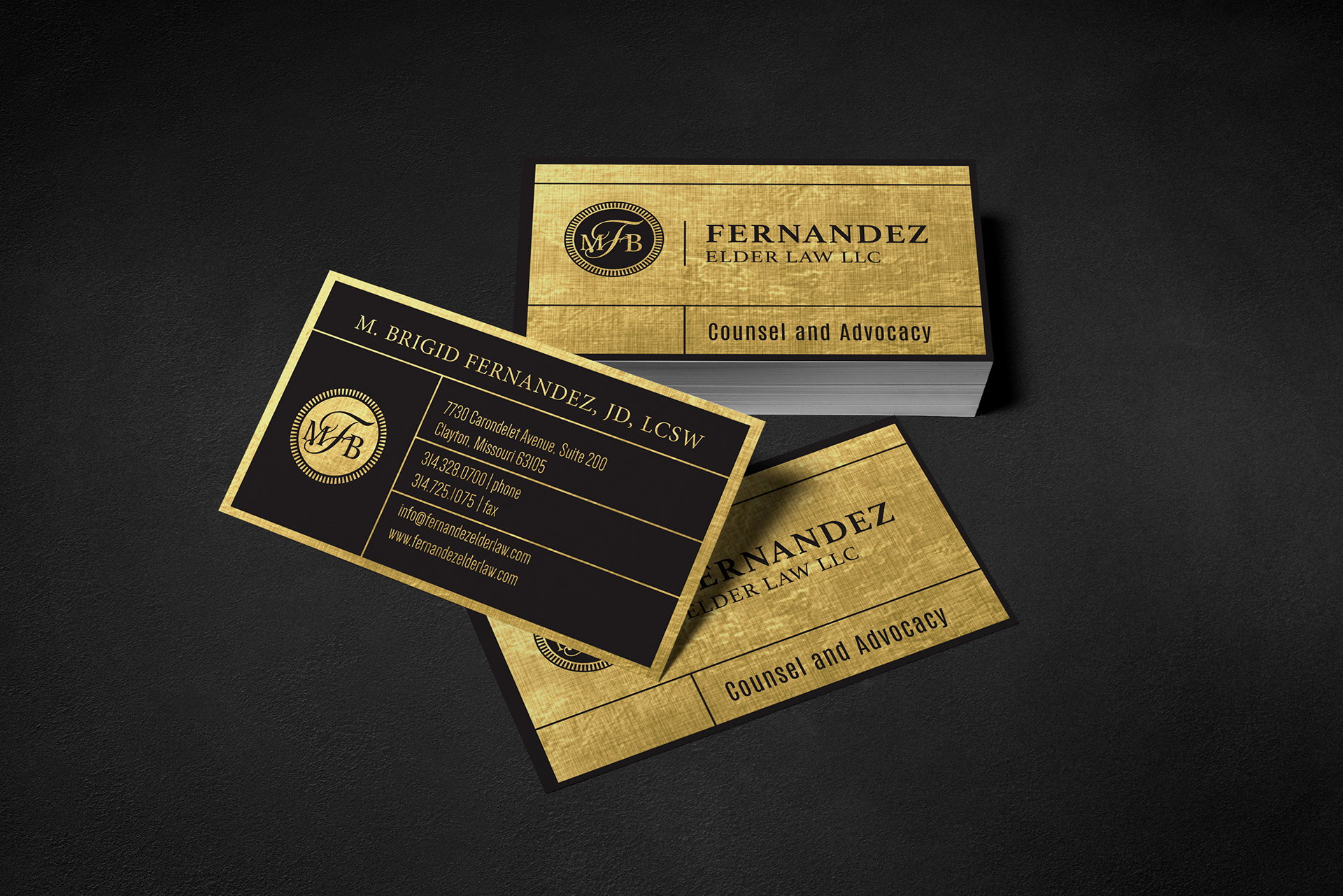 Business Cards | Fernandez Elder Law, St. Louis, MO