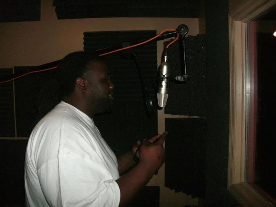 In the booth