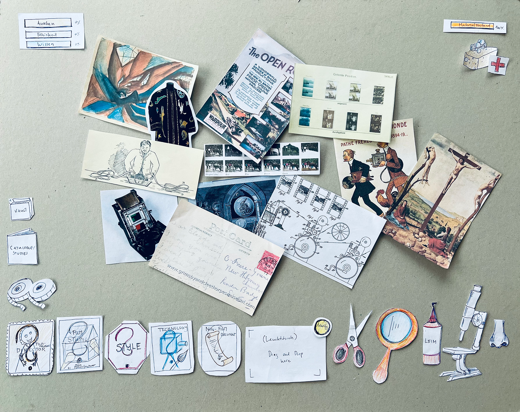 Im Archiv | Papier-Prototyp