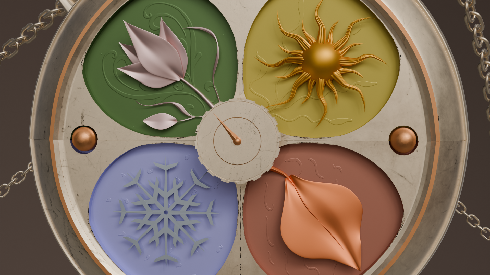 Frontansicht mit Gravuren