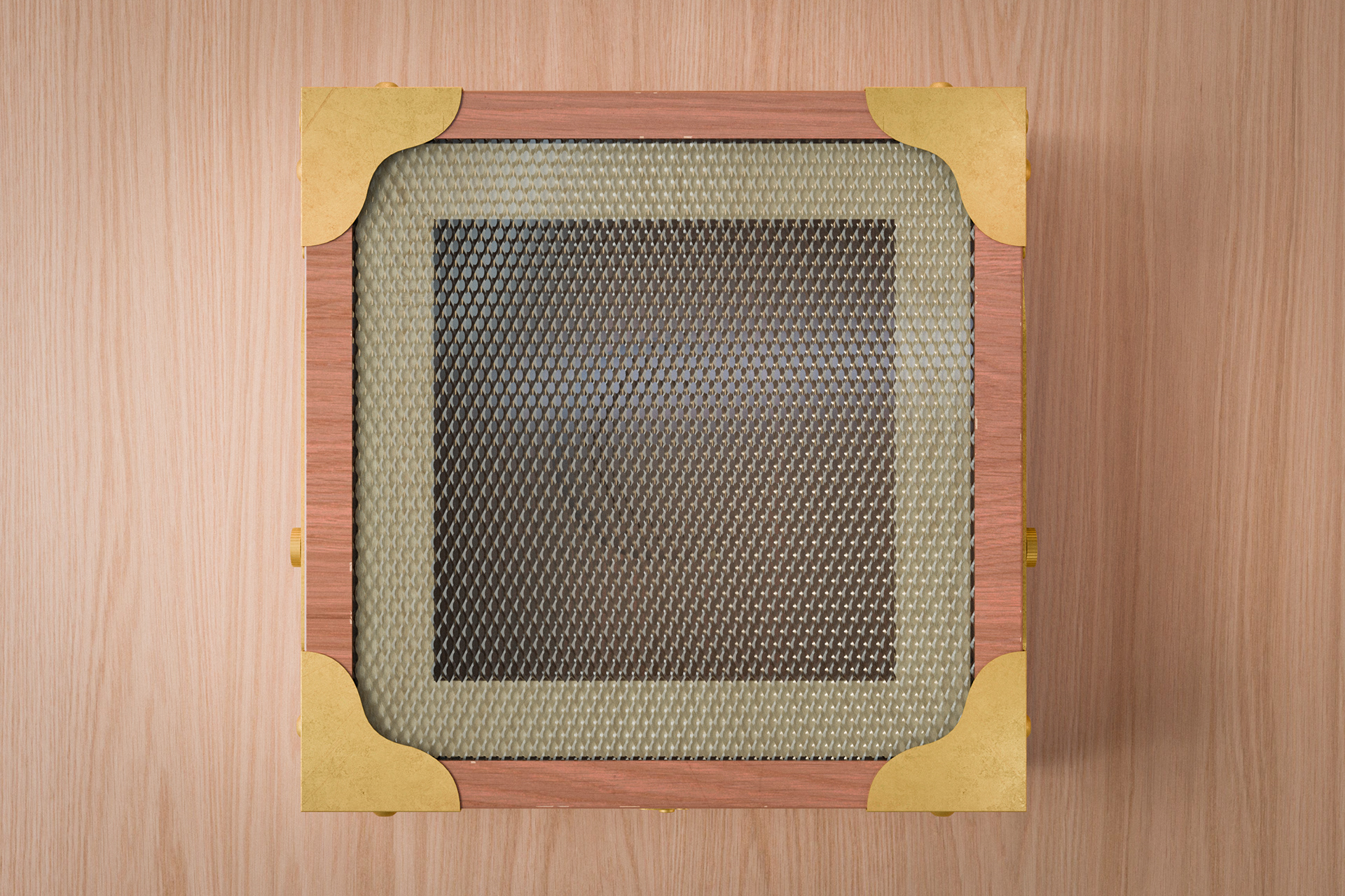 Top-shot of exterior box