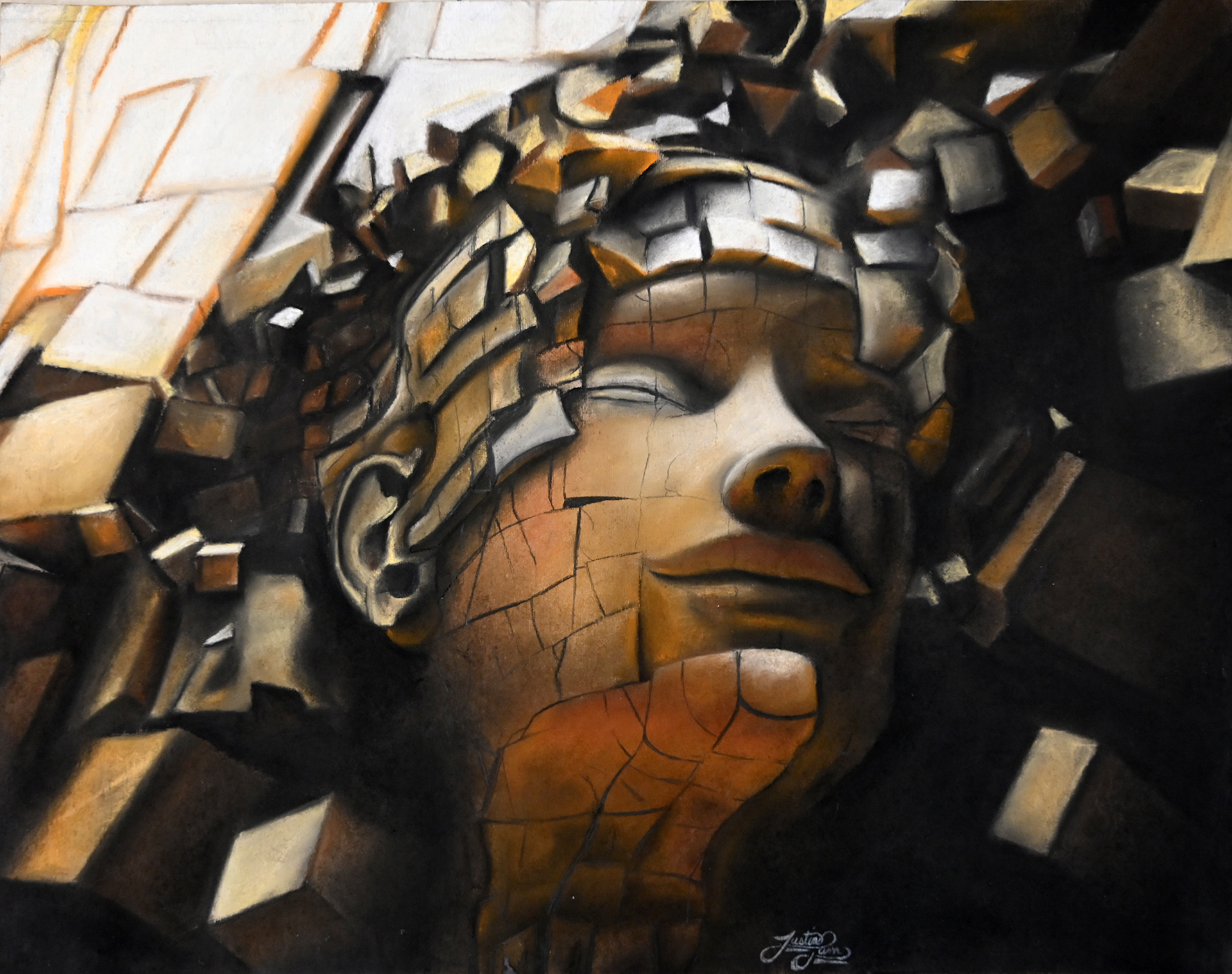"Breaking Free" - Awards: Scholastic Art & Writing Gold Key; Exhibited at Bruce Museum's iCreate 2021