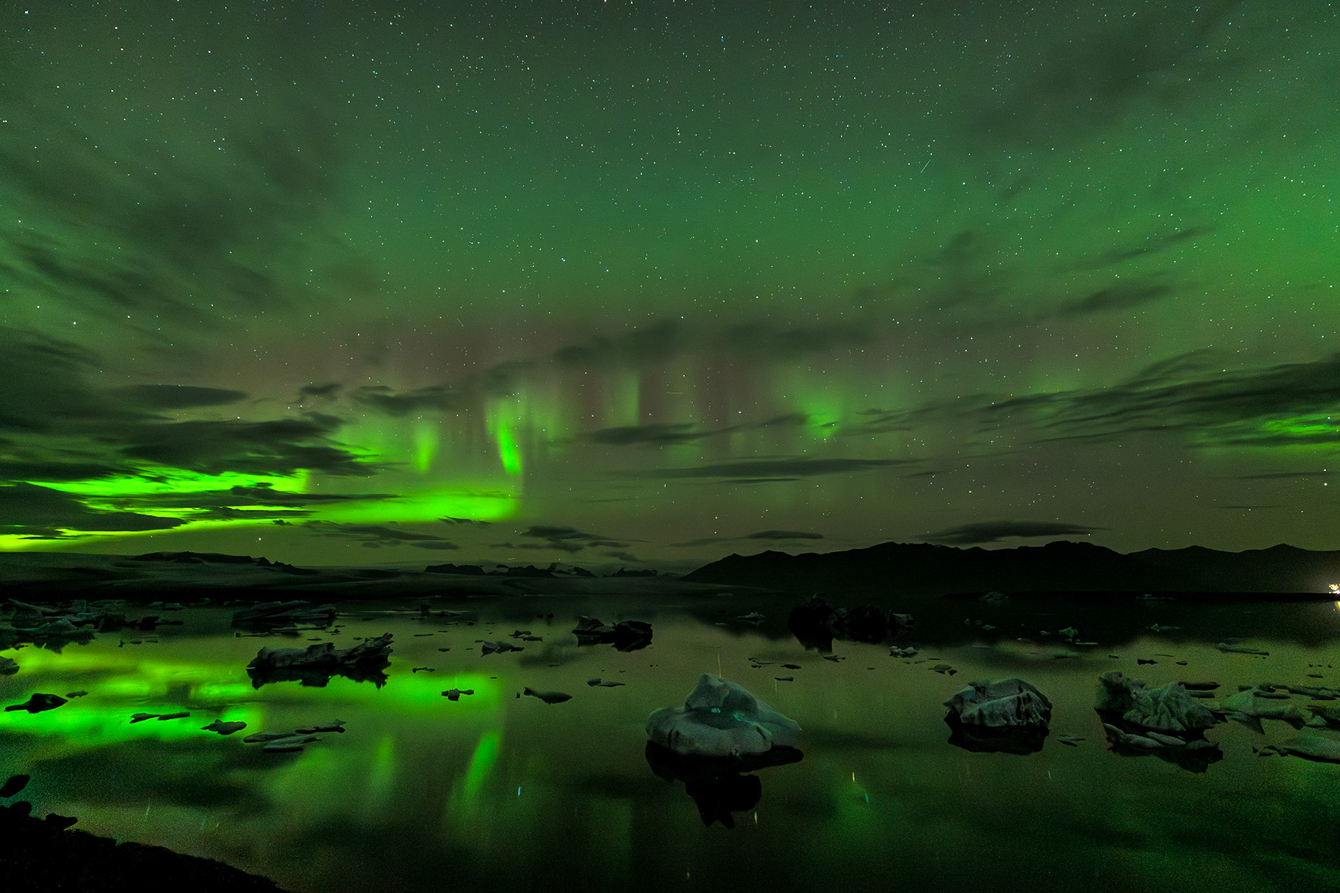 Aurora Over Ice