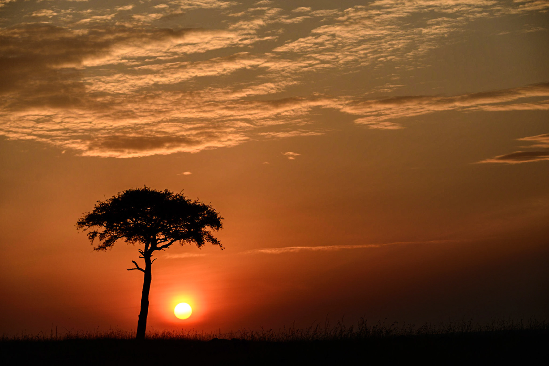 Orange Glow over Maasai Mara