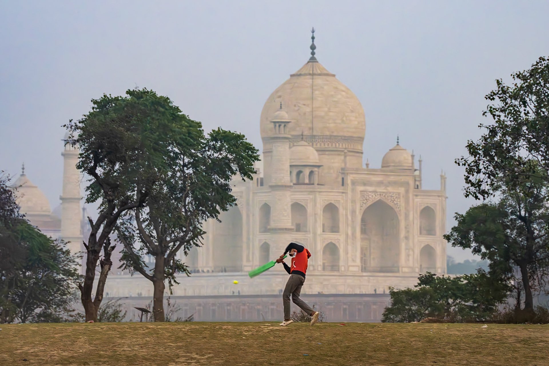 Cricketer and the Taj