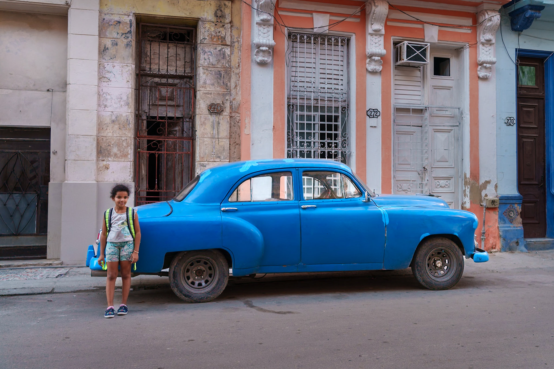 Blue Sedan