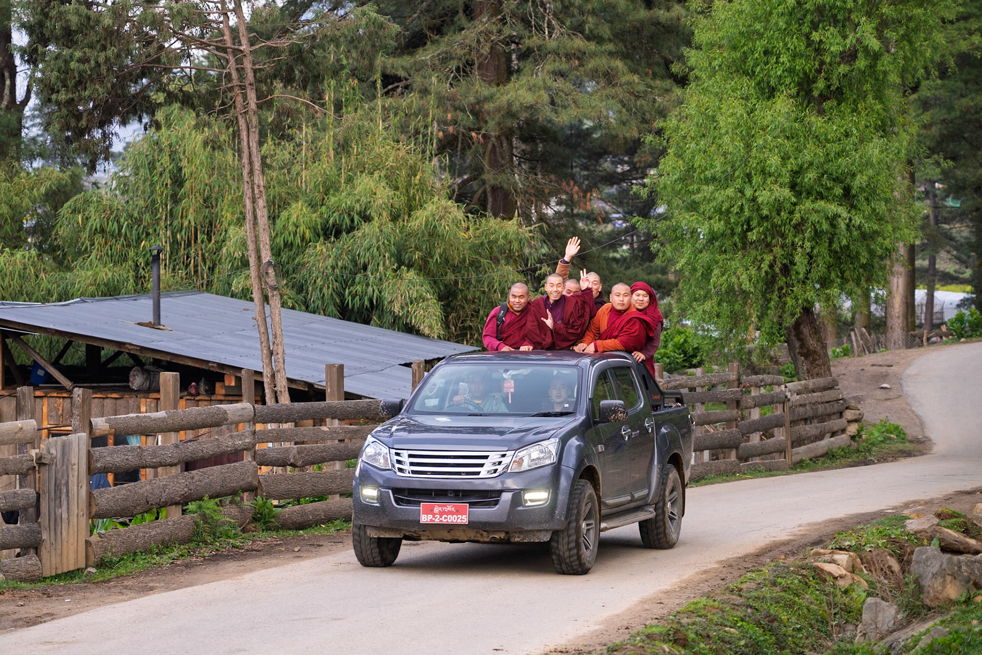 Truckload of Monks