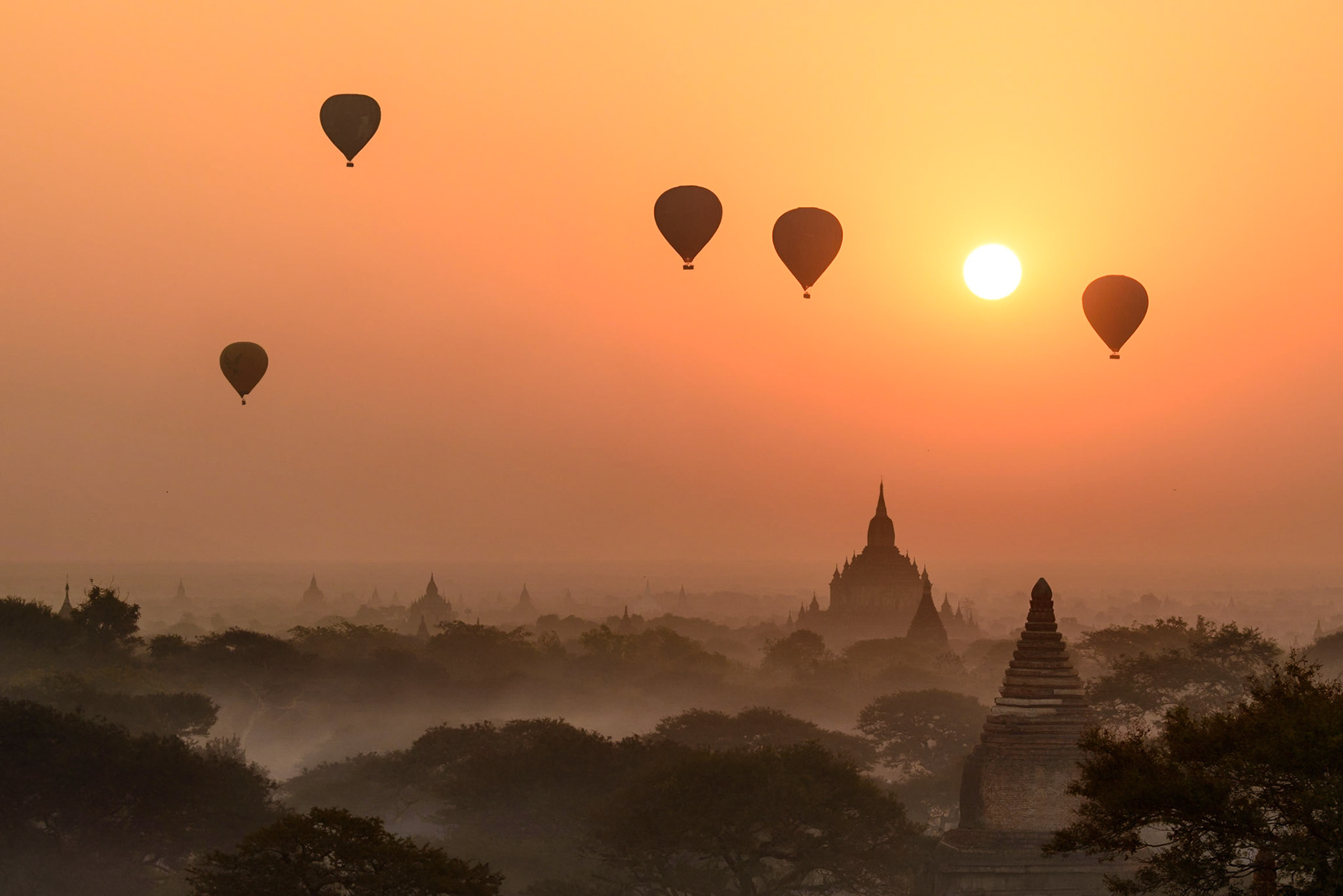Above Ancient Bagan