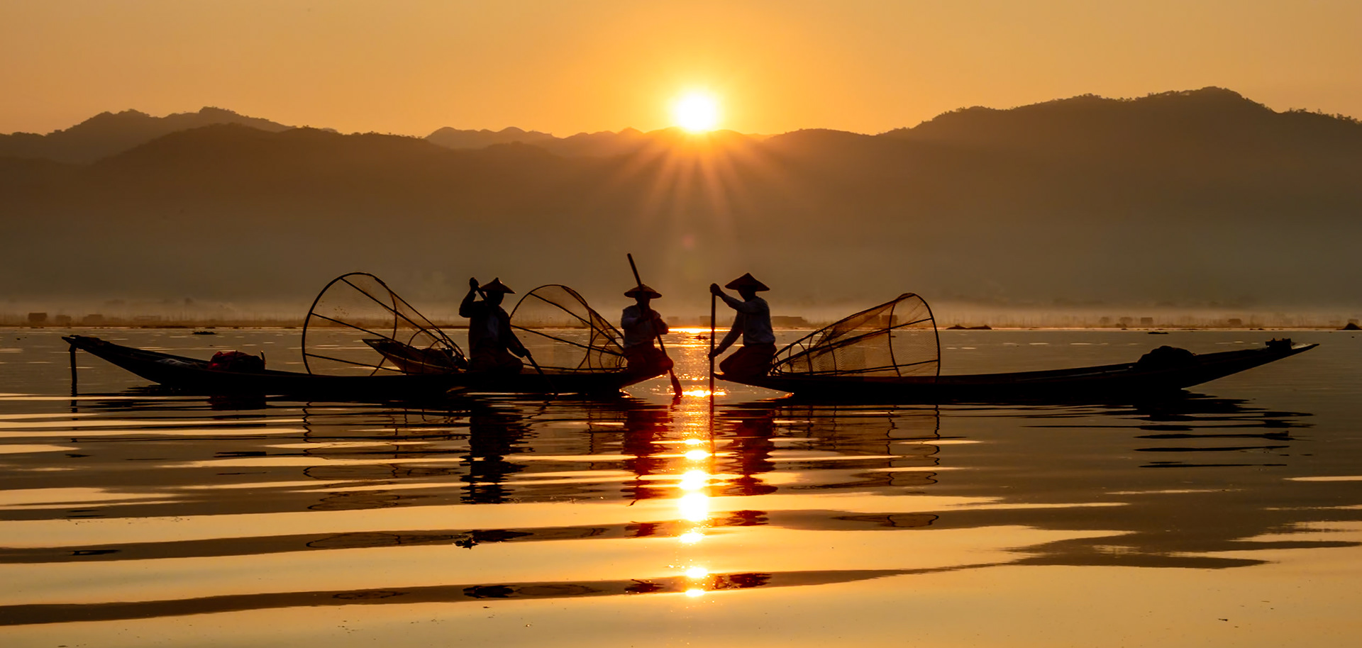Sunrise at Inle Lake