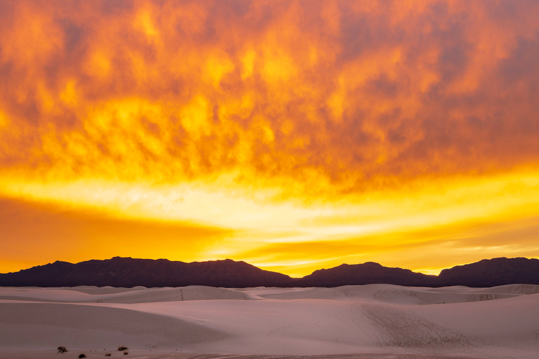 White Sands Afire